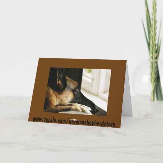 Kaart van de Duitse Herder Valentijnsdag (Achterkant)