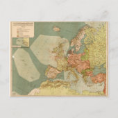 Kaart van de Duitse onderzeeër van de Eerste Werel (Voorkant)