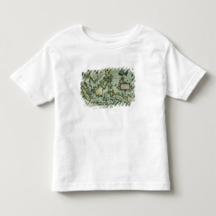 Kaart van de East Indies, pub. 1635 in Amsterdam ( Kinder Shirts