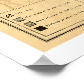 Kaart van de edele metalen van het Russische Rijk Poster (Hoek)