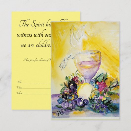 Kaart van de eerste communie (Voorkant / Achterkant)