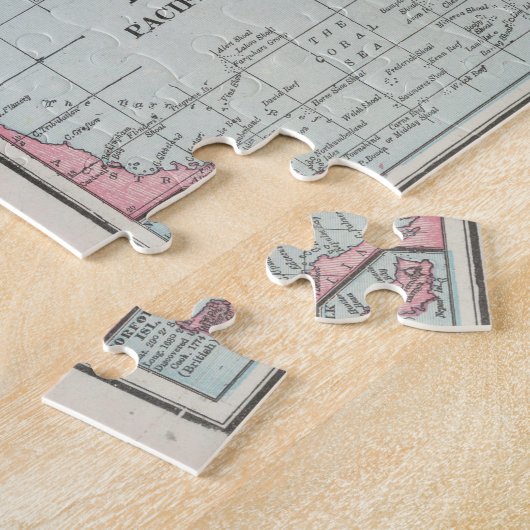  kaart van de eilanden in de Stille Oceaan (1901) Legpuzzel (Zijkant)