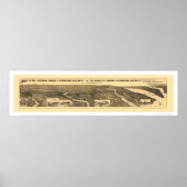 Kaart van de elektrische spoorweg 1894 poster (Voorkant)