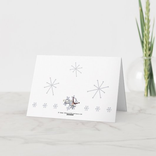 Kaart van de Engel van Kerstmis de Capricieuze (Achterkant)