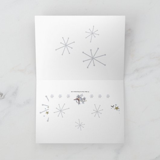 Kaart van de Engel van Kerstmis de Capricieuze (Binnen)