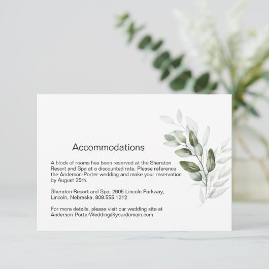 Kaart van de Eucalyptustak (Staand voorkant)