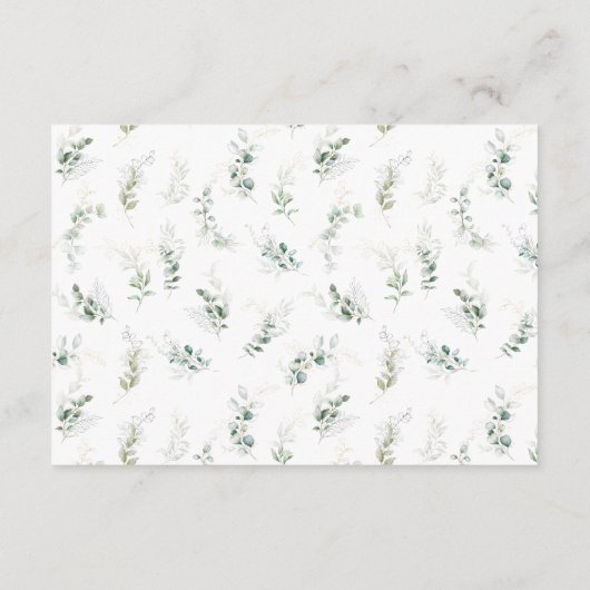 Kaart van de Eucalyptustak (Achterkant)