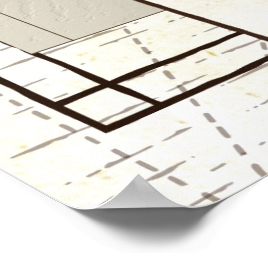 Kaart van de Europese Poster (Hoek)