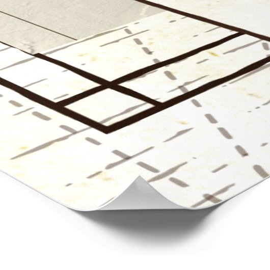 Kaart van de Europese Poster (Hoek)