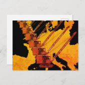 KAART VAN DE EXPLOITANT VAN KRANE VAN EUROPA (Voorkant / Achterkant)