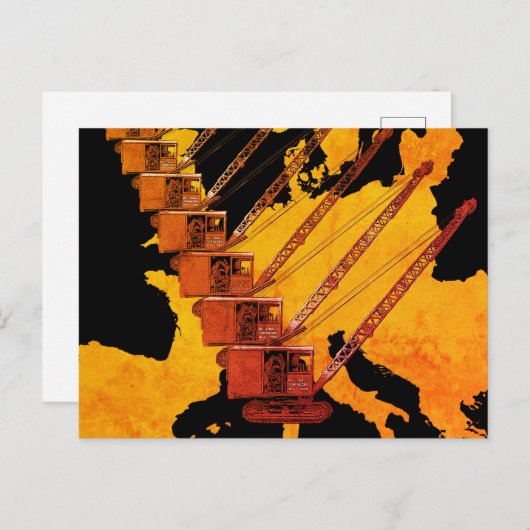  KAART VAN DE EXPLOITANT VAN KRANE VAN EUROPA (Voorkant / Achterkant)