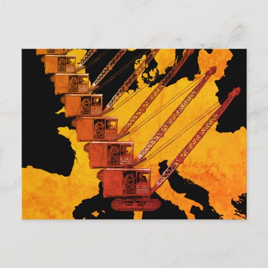 KAART VAN DE EXPLOITANT VAN KRANE VAN EUROPA (Voorkant)