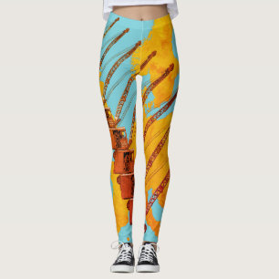 KAART VAN DE EXPLOITANT VAN KRANE VAN EUROPA LEGGINGS