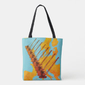  KAART VAN DE EXPLOITANT VAN KRANE VAN EUROPA TOTE BAG (Achterkant)