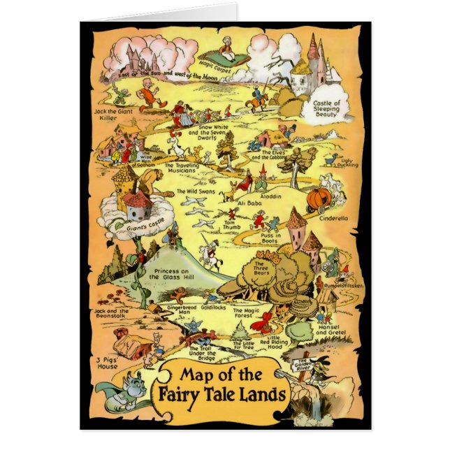 Kaart van de Fairy Tale Lands (Voorkant)
