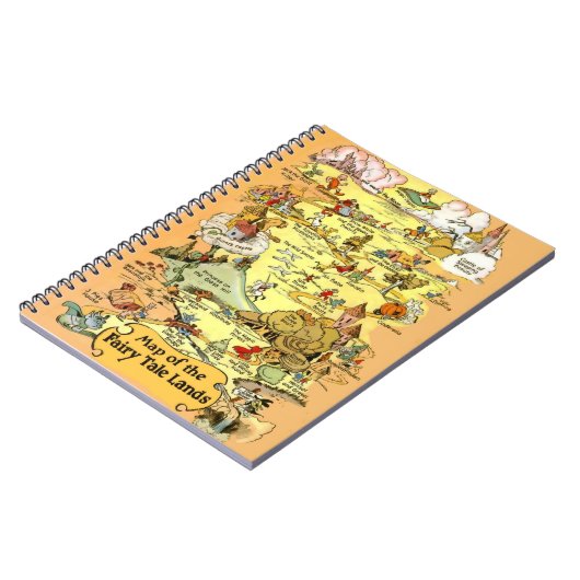 Kaart van de Fairy Tale Lands Notitieboek (Linkerzijde)