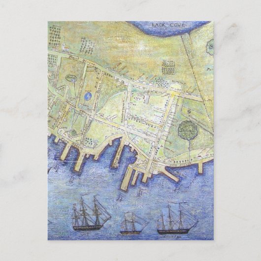  kaart van de Falmouth Neck Maine (1775) (Voorkant)