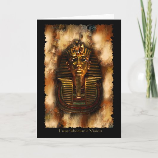 Kaart van de Farao van de VISIE van TUTANKHAMUN de (Voorkant)
