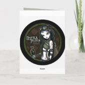 "Kaart van de Fee van Steampunk Aviatrix van de Kaart (Achterkant)