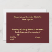 Kaart van de feestdag (Corporate) door RoseWrites (Achterkant)