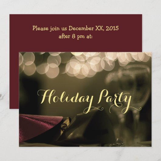 Kaart van de feestdag (Corporate) door RoseWrites (Voorkant / Achterkant)