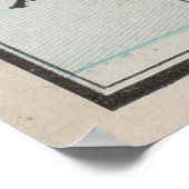  kaart van de Fiji-eilanden (1901) Poster (Hoek)