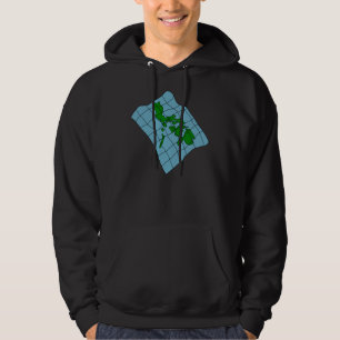 Kaart van de Filipijnen Mannen hoodie