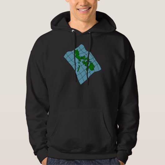 Kaart van de Filipijnen Mannen hoodie (Voorkant)