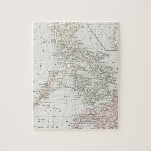  kaart van de Filipijnse eilanden (1901) Legpuzzel (Verticaal)