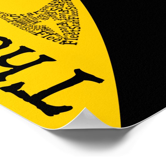 Kaart van de filosofie van de ruimte poster (Hoek)