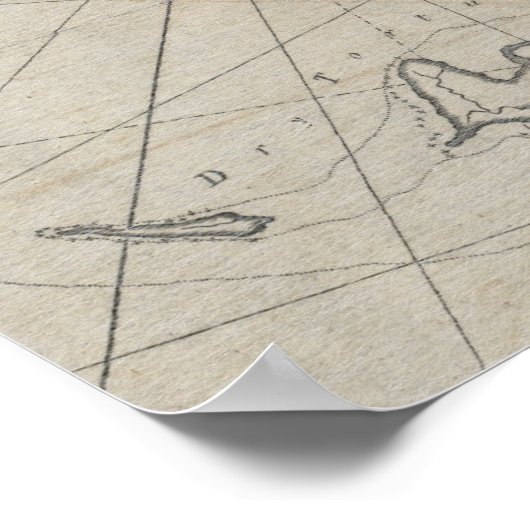  kaart van de Florida Keys (1771) (2) Poster (Hoek)