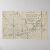  kaart van de Florida Keys (1771) (2) Poster (Voorkant)