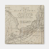  kaart van de Florida Keys (1771) Magneet (Voorkant)