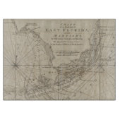  kaart van de Florida Keys (1771) Snijplank (Voorkant)