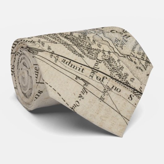  kaart van de Florida Keys (1771) Stropdas (Opgerold)