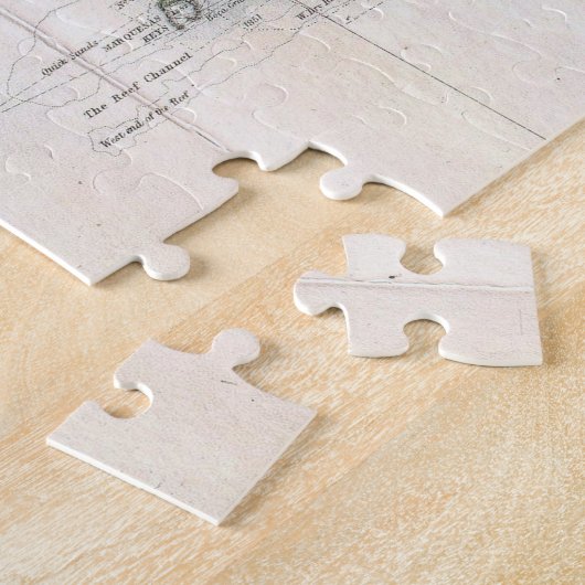  kaart van de Florida Keys (1852) Legpuzzel (Zijkant)