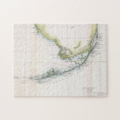  kaart van de Florida Keys (1852) Legpuzzel (Horizontaal)