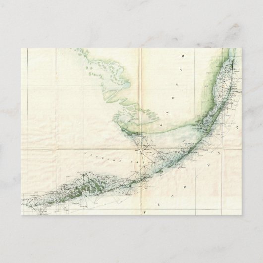  kaart van de Florida Keys (1859) (Voorkant)