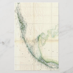  kaart van de Florida Keys (1859)