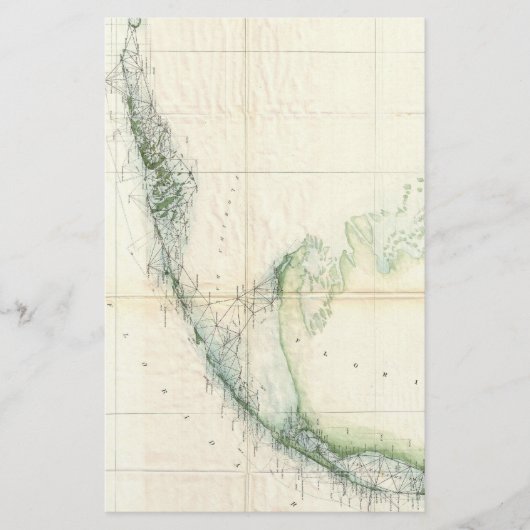  kaart van de Florida Keys (1859) (Voorkant)