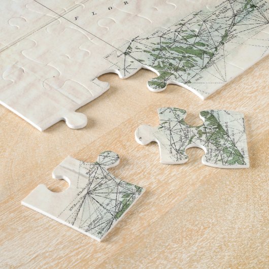  kaart van de Florida Keys (1859) Legpuzzel (Zijkant)