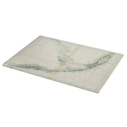 kaart van de Florida Keys (1859) Snijplank (Hoek)