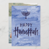 Kaart van de Foto van de Chanoeka van Menorah van (Voorkant / Achterkant)