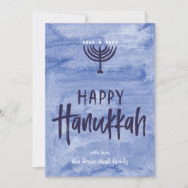Kaart van de Foto van de Chanoeka van Menorah van