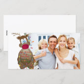 Kaart van de Foto van de Familie van het Rendier (Voorkant / Achterkant)