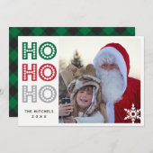 Kaart van de Foto van de Plaid van de Buffels van (Voorkant / Achterkant)