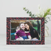 Kaart van de Foto van de Vakantie van de bes de (Staand voorkant)