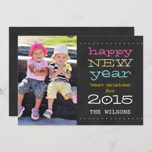 Kaart van de Foto van de Vakantie van het (Voorkant / Achterkant)