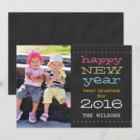 Kaart van de Foto van de Vakantie van het (Voorkant / Achterkant)