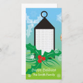 Kaart van de Foto van Kerstmis de Lichte (Voorkant / Achterkant)